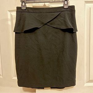 Express black peplum pencil skirt size 6